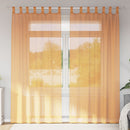 vidaXL 2 db narancssárga fátyolfüggönyök hurokkal 140x245 cm