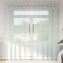 vidaXL 2 db világosszürke fátyolfüggönyök hurokkal 140x245 cm