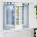 vidaXL 2 db királykék fátyolfüggönyök hurokkal 140x140 cm