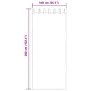 vidaXL 2 db homokszínű fátyolfüggönyök hurokkal 140x260 cm