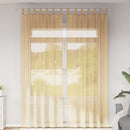 vidaXL 2 db homokszínű fátyolfüggönyök hurokkal 140x260 cm