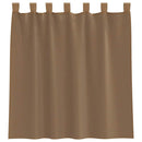 vidaXL 2 db világosbarna fátyolfüggönyök hurokkal 140x140 cm