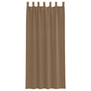 vidaXL 2 db világosbarna fátyolfüggönyök hurokkal 140x245 cm