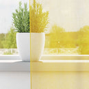 vidaXL 2 db sárga fátyolfüggönyök hurokkal 140x140 cm