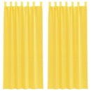 vidaXL 2 db sárga fátyolfüggönyök hurokkal 140x225 cm