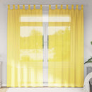 vidaXL 2 db sárga fátyolfüggönyök hurokkal 140x225 cm