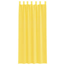 vidaXL 2 db sárga fátyolfüggönyök hurokkal 140x245 cm