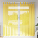 vidaXL 2 db sárga fátyolfüggönyök hurokkal 140x245 cm