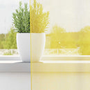 vidaXL 2 db sárga fátyolfüggönyök hurokkal 140x245 cm