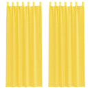 vidaXL 2 db sárga fátyolfüggönyök hurokkal 140x260 cm