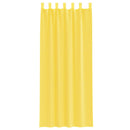 vidaXL 2 db sárga fátyolfüggönyök hurokkal 140x260 cm