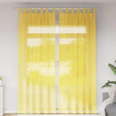 vidaXL 2 db sárga fátyolfüggönyök hurokkal 140x260 cm
