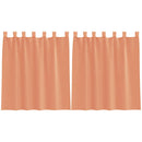 vidaXL 2 db terrakotta fátyolfüggönyök hurokkal 140x140 cm