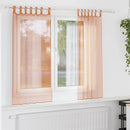 vidaXL 2 db terrakotta fátyolfüggönyök hurokkal 140x140 cm