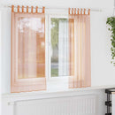 vidaXL 2 db terrakotta fátyolfüggönyök hurokkal 140x175 cm