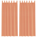 vidaXL 2 db terrakotta fátyolfüggönyök hurokkal 140x225 cm