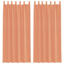 vidaXL 2 db terrakotta fátyolfüggönyök hurokkal 140x245 cm
