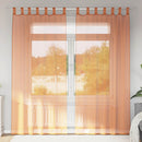 vidaXL 2 db terrakotta fátyolfüggönyök hurokkal 140x245 cm