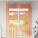vidaXL 2 db terrakotta fátyolfüggönyök hurokkal 140x260 cm