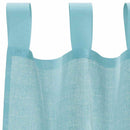 vidaXL 2 db türkizkék fátyolfüggönyök hurokkal 140x140 cm