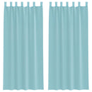 vidaXL 2 db türkizkék fátyolfüggönyök hurokkal 140x225 cm