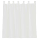 vidaXL 2 db fehér fátyolfüggönyök hurokkal 140x140 cm