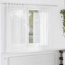 vidaXL 2 db fehér fátyolfüggönyök hurokkal 140x140 cm