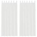 vidaXL 2 db fehér fátyolfüggönyök hurokkal 140x225 cm