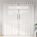vidaXL 2 db fehér fátyolfüggönyök hurokkal 140x245 cm