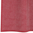 vidaXL 2 db borvörös fátyolfüggönyök hurokkal 140x140 cm