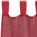 vidaXL 2 db borvörös fátyolfüggönyök hurokkal 140x260 cm