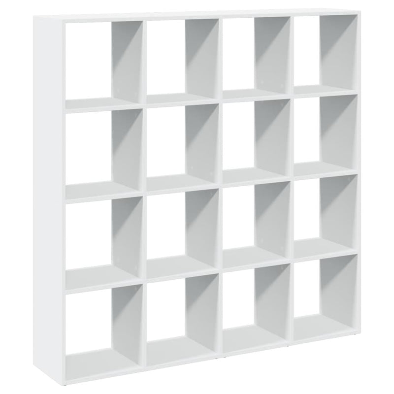 vidaXL fehér szerelt fa könyvszekrény 137,5 x 29 x 137,5 cm