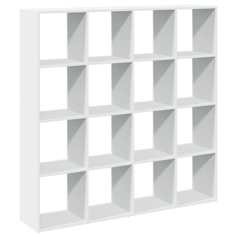 vidaXL fehér szerelt fa könyvszekrény 137,5 x 29 x 137,5 cm
