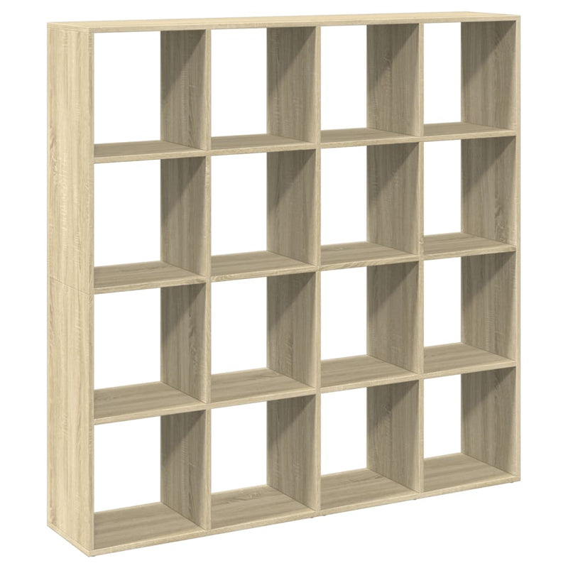 vidaXL sonoma tölgyszínű szerelt fa könyvszekrény 137,5 x 29 x 137,5cm