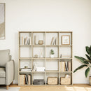 vidaXL sonoma tölgyszínű szerelt fa könyvszekrény 137,5 x 29 x 137,5cm