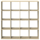 vidaXL sonoma tölgyszínű szerelt fa könyvszekrény 137,5 x 29 x 137,5cm