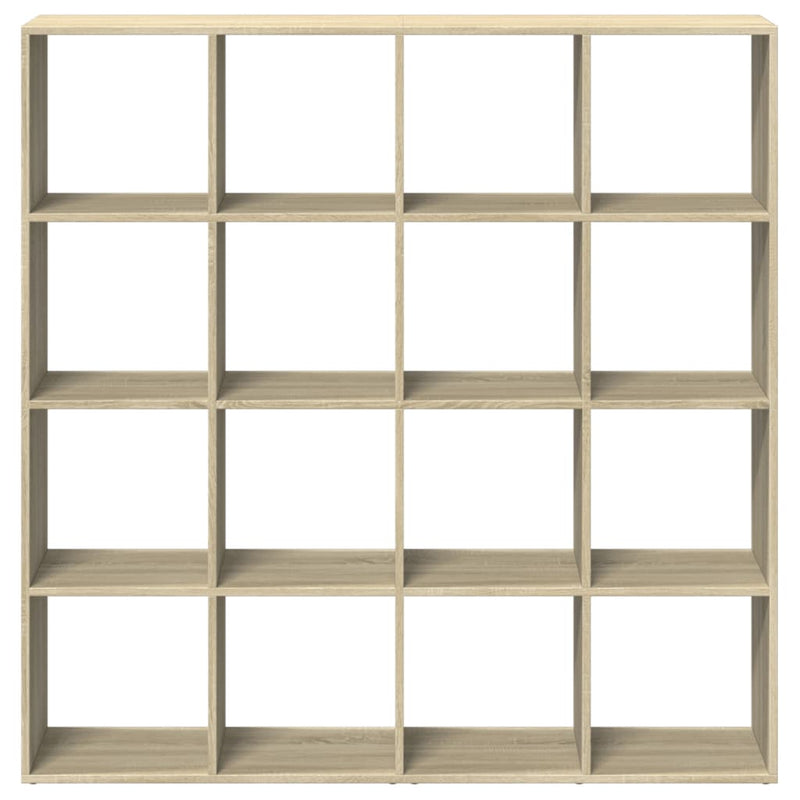 vidaXL sonoma tölgyszínű szerelt fa könyvszekrény 137,5 x 29 x 137,5cm