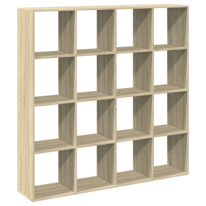 vidaXL sonoma tölgyszínű szerelt fa könyvszekrény 137,5 x 29 x 137,5cm