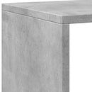 vidaXL betonszürke szerelt fa könyvszekrény 137,5 x 29 x 137,5 cm