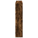 vidaXL füstös tölgy színű szerelt fa könyvszekrény 137,5x29x137,5 cm