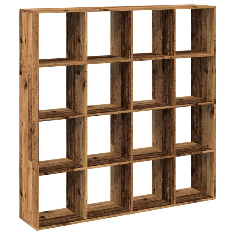 vidaXL antik fa színű szerelt fa könyvszekrény 137,5 x 29 x 137,5 cm
