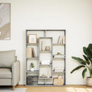 vidaXL betonszürke szerelt fa könyvszekrény 102 x 29 x 143 cm