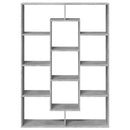 vidaXL betonszürke szerelt fa könyvszekrény 102 x 29 x 143 cm
