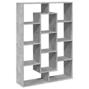 vidaXL betonszürke szerelt fa könyvszekrény 102 x 29 x 143 cm