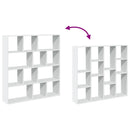 vidaXL fehér szerelt fa könyvszekrény 132 x 29 x 141,5 cm