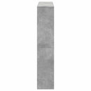 vidaXL betonszürke szerelt fa könyvszekrény 132 x 29 x 141,5 cm