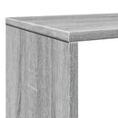 vidaXL szürke sonoma színű szerelt fa könyvszekrény 132 x 29 x 141,5cm