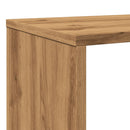 vidaXL kézműves tölgy színű szerelt fa könyvszekrény 132x29x141,5 cm