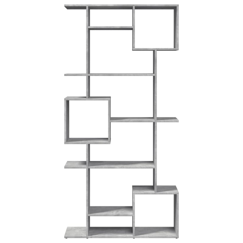 vidaXL betonszürke szerelt fa könyvszekrény 92 x 29 x 188 cm