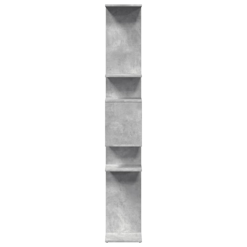 vidaXL betonszürke szerelt fa könyvszekrény 92 x 29 x 188 cm